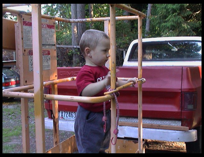 Logan and the boom...