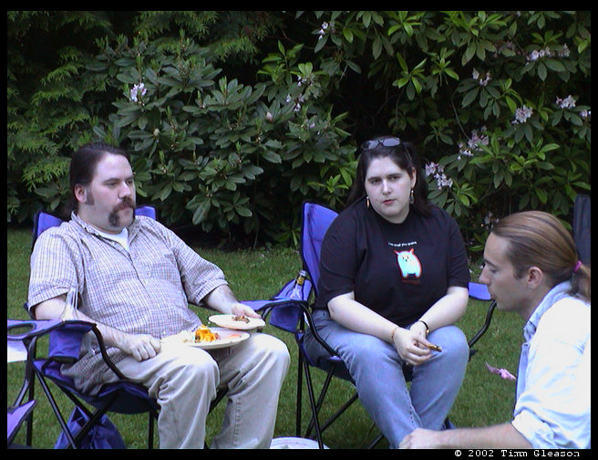 Larry, September, & Doug chatting it up.