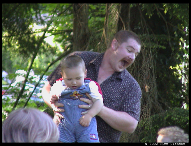 Uncle Mark & Logan enjoying some time together.