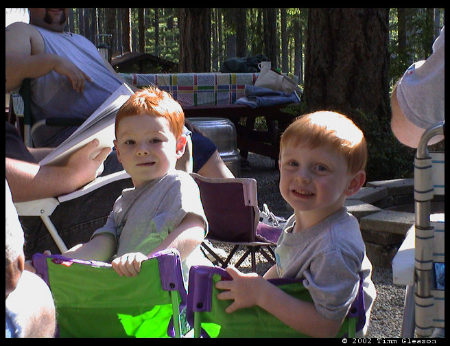 Walter & Jared enjoying a day at the lake. 
