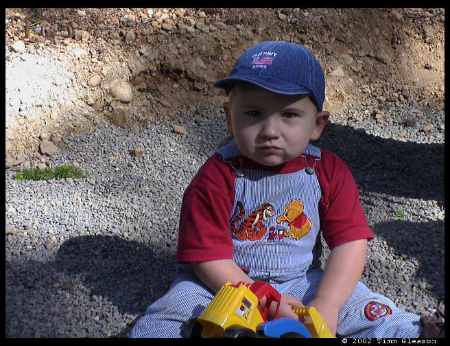 Logan out at Lake Trask in Mason County.