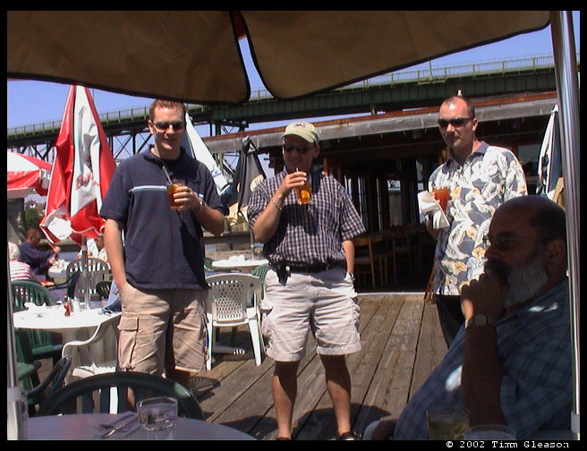 Russell (Julie's boyfriend), Zac (jennifer's husband) & Pasha.  