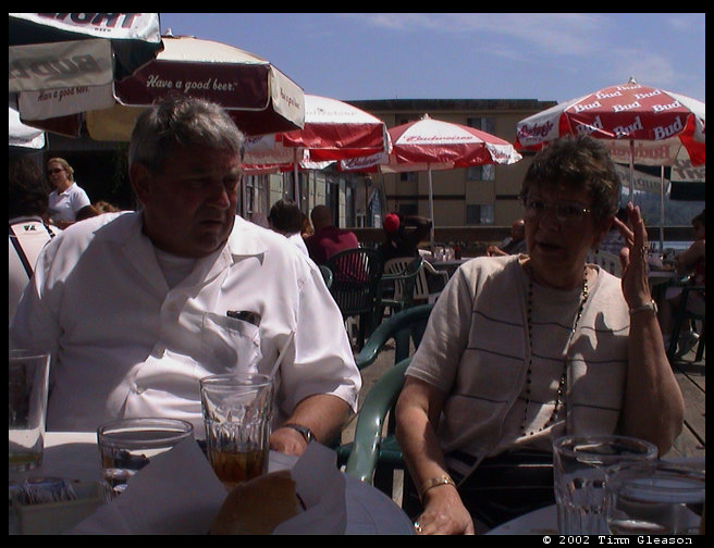 Timm's dad and his wife.