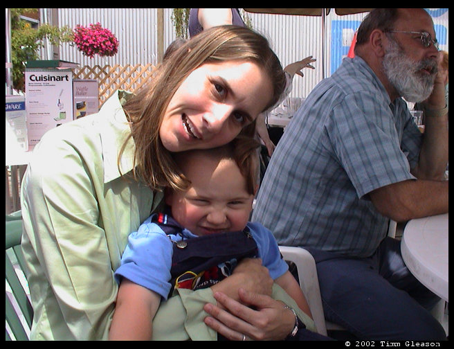 Logan and Aunt Heather, and Grandpa Rick.