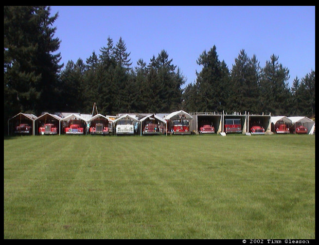 These are a row of fire engines.  