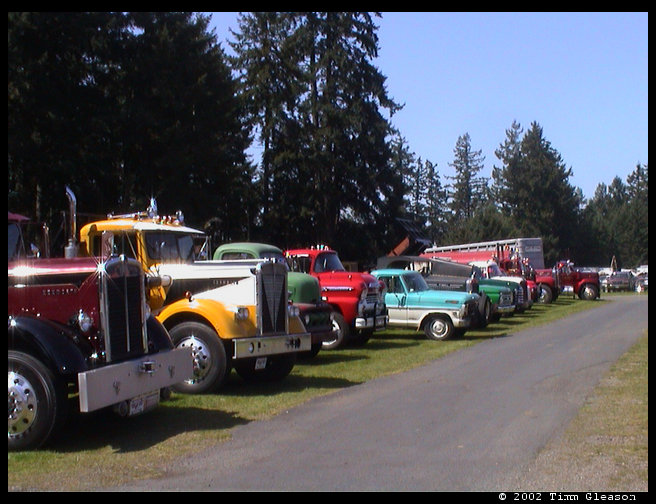 The Historical Trucks that memebers of the American Historical Trucking Society.  