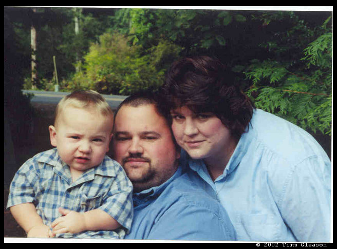 Logan, Daddy and Mommy Oct. 2001