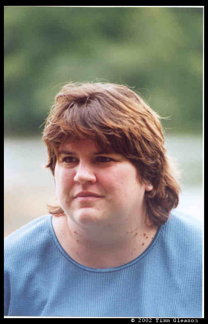 Sandra at Logan's birthday part 2001.