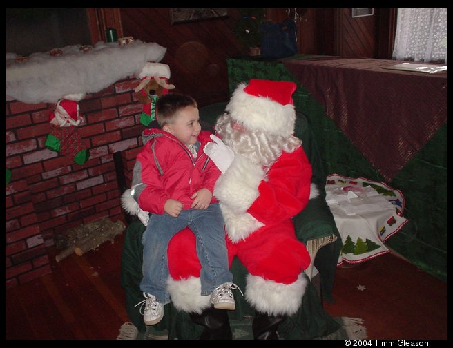 Santa from the Santa Train we took from North Bend.  