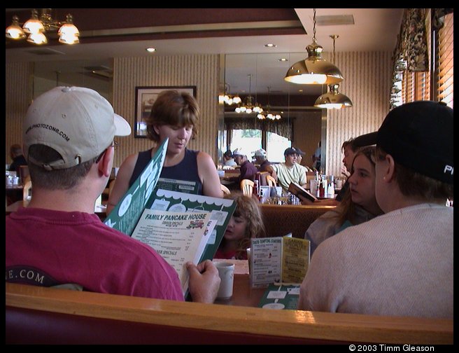 Goodbye Breakfast for Jeff, Heather and the kids