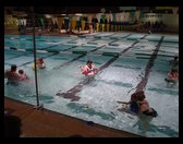 Logan and mommom swimming