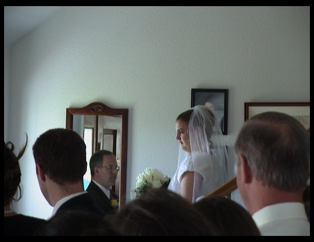 Ron waiting for his beautiful daughter. 